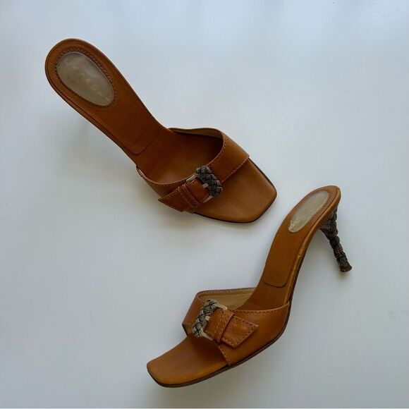 Casadei Brown Heeled Sandals - Picture 1 of 6